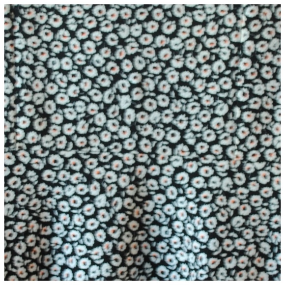 Floral Print Skater Dress Open Back M L Stretchy - Picture 3 of 5